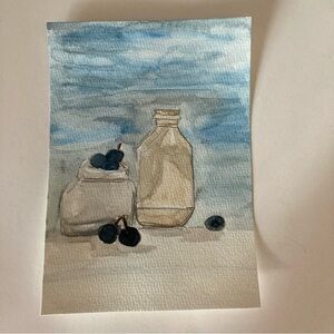 Watercolor Blueberries